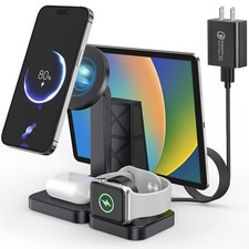 4 in 1 Wireless Charging Station Multiple Devices For iPhone 15 14 Watch AirPods