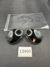 VTG B L Ray Bans EUC Black Aviators 58-14 Rayban Bausch  Lomb 90s 58mm BL