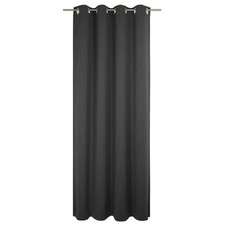 Ösenschal UNI COLLECTION - schwarz - 145x145 cm blickdicht Verdunklungsvorhang