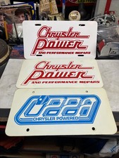 Chrysler Power And Performance Mopars Hemi License Plate Lot 3