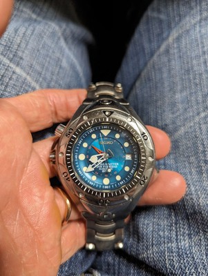【オーバーホール済】SEIKO KINETIC SCUBA 200m Seiko Kinetic Analog Quartz Men Scuba Master Limited 200 Power