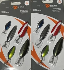 Fishing Spoons Assortment Lure Kit 5pcs Spoon Freshwater Salt Lot of 2