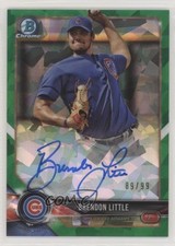 2018 Bowman Chrome HTA Green Atomic Refractor 89/99 Brendon Little Auto 0c6