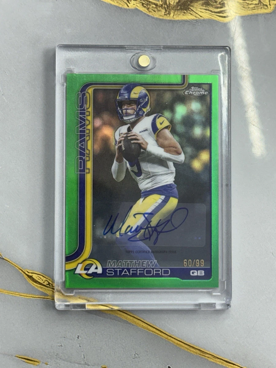 Matthew Stafford Autographed Football Sports Trading Cards