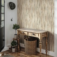 Vliestapete Holz Optik Maserung Dielen 3D-Effekt Beige Creme 45734 (4,31€/1Qm)