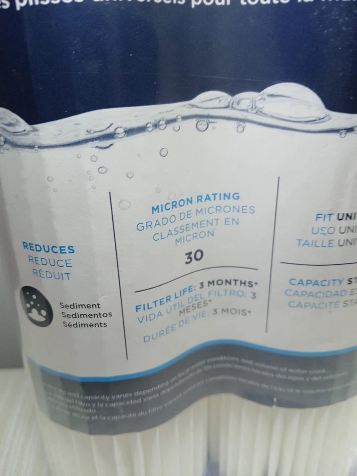 Universal Fit Pleated Whole House Water Filter (2-Pack) - Fits Most Major - Image 3 of 4