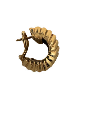 Tiffany & Co EINZELNER 18k GOLD Cordis Ohrring Onega Rückseite