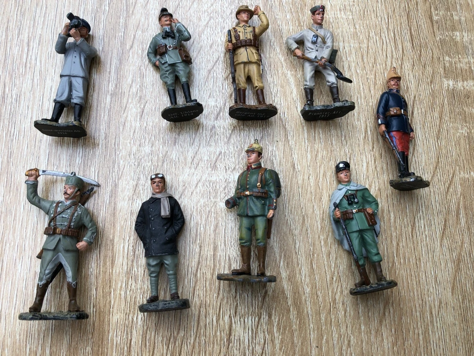 Collection HACHETTE: LOT de 9 SOLDATS de 1914-1918 proposée à la fin des années - Photo 2/4