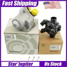 Electric Water Pump And Thermostat Kit Fit For Bmw 3.0l L6 135i 335i 535i X5 X6