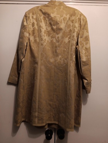 Sigrid Olsen Womens Damascus Long Jacket/Coat/Dress Floral Embroidered Size 16W - Picture 7 of 18