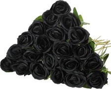 Hotop 20 Pcs Artificial Rose Flowers with Long Stem,Real Touch Silk Realistic Pl