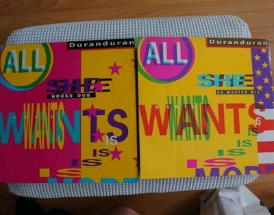 Duran Duran - All She Wants Is US Master & House DUB Mix- 12'' Vinyl