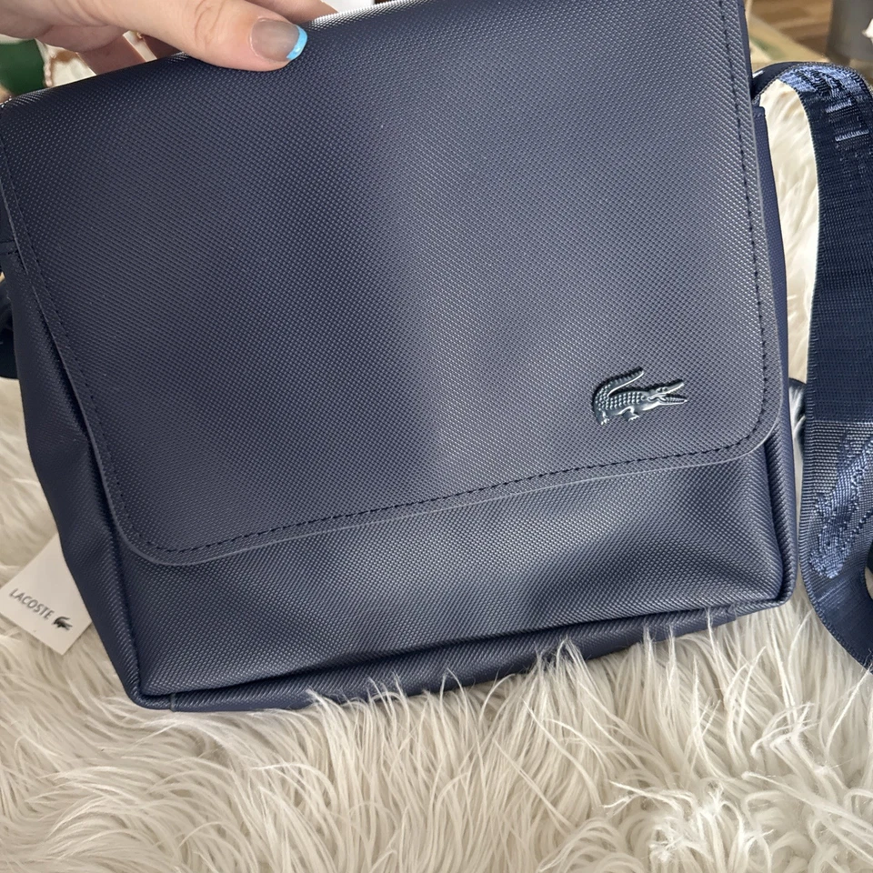Bolso clásico Lacoste con cierre abatible unisex nuevo con etiquetas Foto 2 de 4
