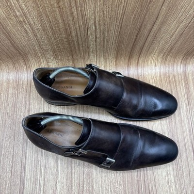 Magnanni‎ Lucio Double Monk Strap dress Shoes calf Leather Burnished Mens 10.5 M Magnanni Lucio Double Monk Strap dress Shoes calf Leather  main image 3