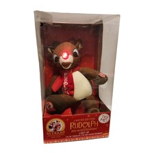 13" Rudolph The Red Nosed Reindeer Light Up Musical Christmas 50 Year Plush