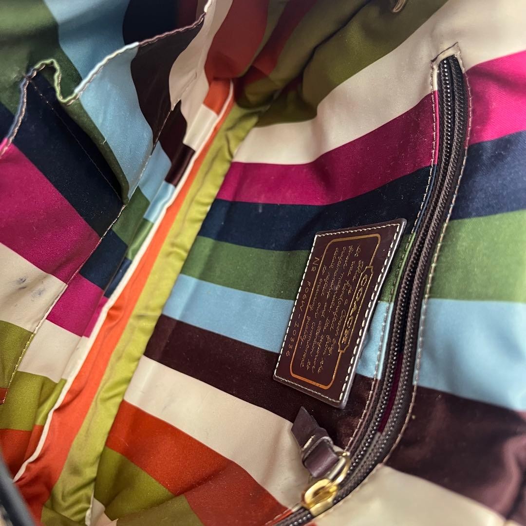 Coach Legacy Shoulder Bag Canvas Brown Authentic G0204591 thumbnail 17