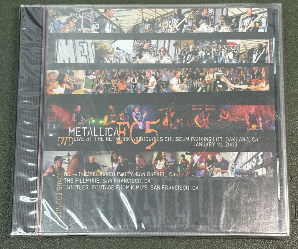 SEALED Metallica - Live at Coliseum in Oakland, CA - 2003 CD w Bonus Footage