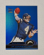 2000 Pacific Prism /100 Jim Harbaugh #78 Holographic Blue RARE SP NUMBERED