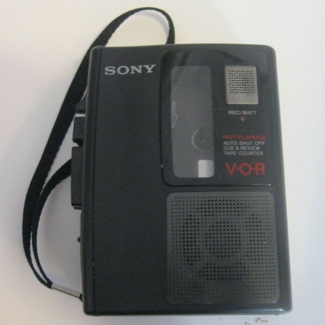 Sony Tcms67v Cassette Corder Vor Mic Voice Activated Tape Recorder