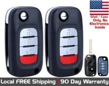 2x New Quality Replacement Key Fob Remote SHELL / CASE For Smart For Two / four