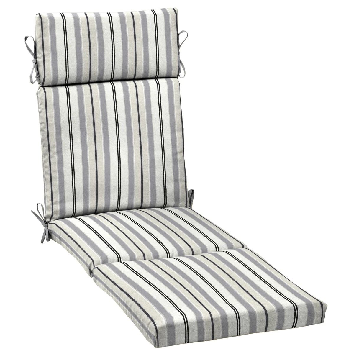 Better Homes Gardens Grey Stripe Rectangle Chaise Lounge Cushion