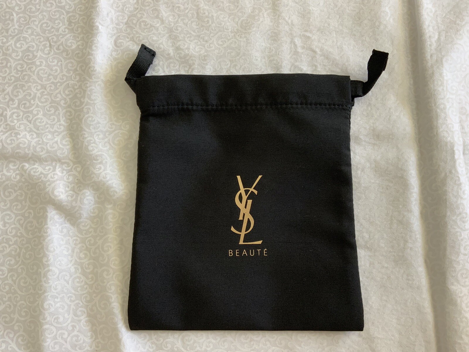 Yves Saint Laurent YSL Coulisse NERA Borsa Trucco Pochette Borsa Gioielli