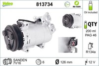 Valeo 813734 Kompressor, Klimaanlage FüR Ford Mazda Volvo