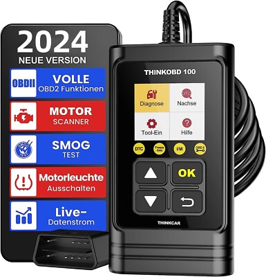 2026 ThinkOBD 100 Profi Fehlerauslesegerät Diagnosegerät Auto Scanner OBD2 KFZ
