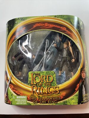 Lord of the Rings Fellowship Samwise Gamgee Frodo w/ Elven Boat