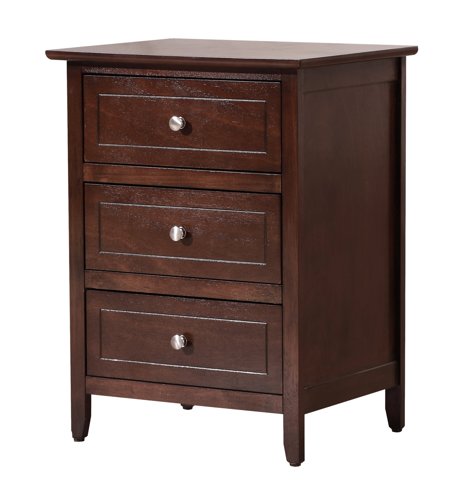 Elegant Cappuccino Nightstand with Timeless Charm