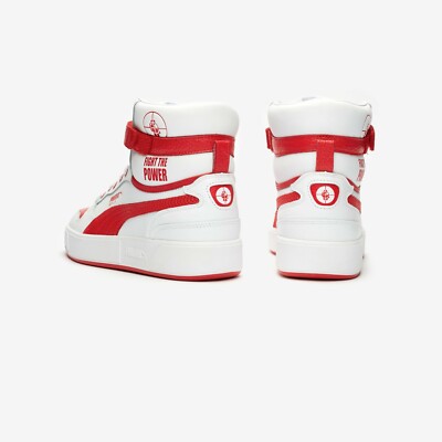 PUMA SKY LX PUBLIC ENEMY★PUMA WHITE-HIGH RISK RED★兼用 Puma x Public Enemy Sky LX in White/Red — MAJOR