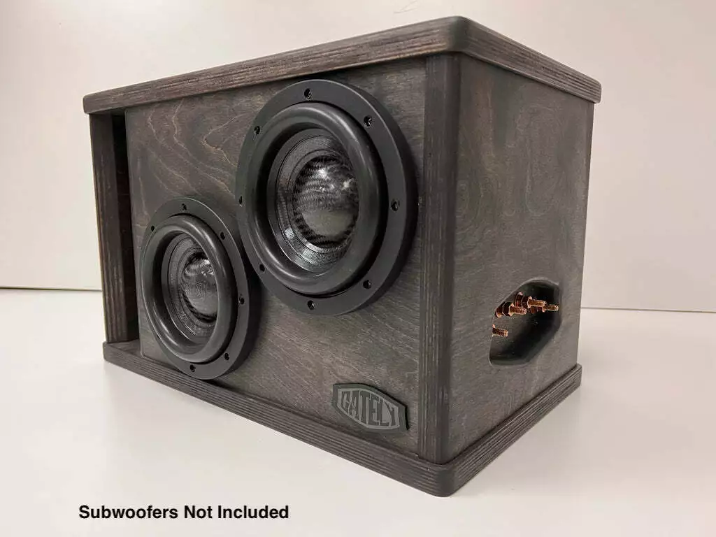 Audio Subwoofer Enclosure 2 X 6.5" Box 0.75 Cubic Feet | eBay