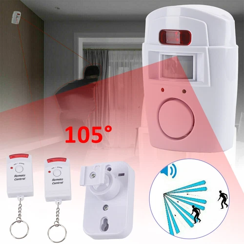 1-4X PIR Wireless Motion Sensor Alarm Remote Controls Home Shed Garage Security - Picture 7 of 24