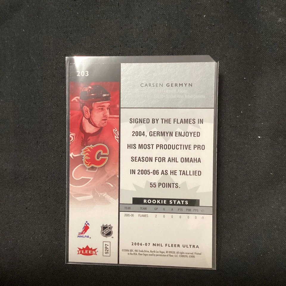2006-07 Fleer Ultra Rookie Carsen Germyn #203                           57 - Image 2 of 2
