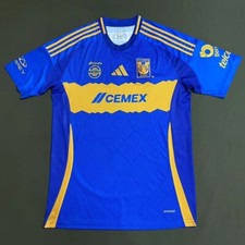 XXL Slim Fit Jersey Tigres UANL Away 24 - Adidas - Logo Embroidery Blue