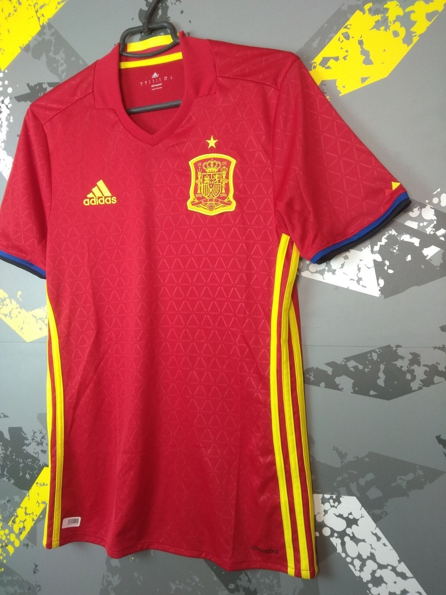 Spain Home football shirt 2016 - 2017 Adidas AI4411 Mens Size S