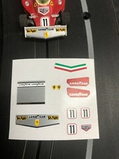 Aurora AFX Thermal Print Decals Clay Regazzoni's FERRARI 312T 11