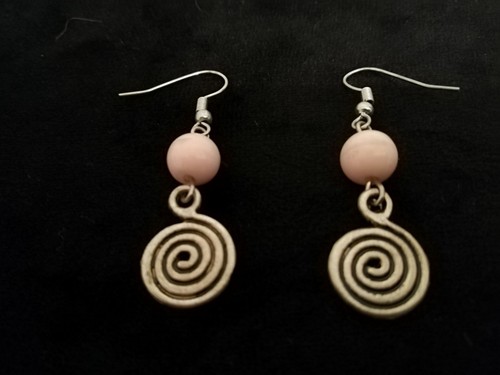Boucles d'oreilles bijoux, CREOLES FANTAISIES GRIS ARGENT, style