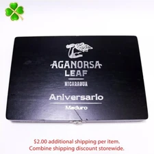 Aganorsa Leaf Gran Robusto Maduro Empty Wood Cigar Box 9" x 6" x 1"