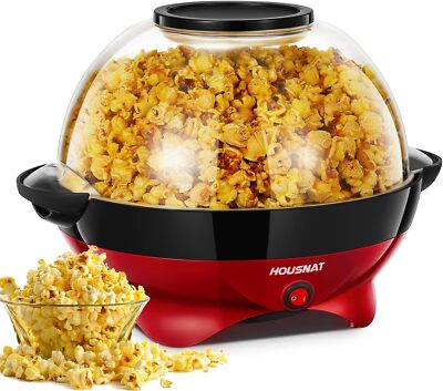 Popcornmaschine 5,5L Großer Inhalt 800W Zuhause Popcorn Maker Machine Familie