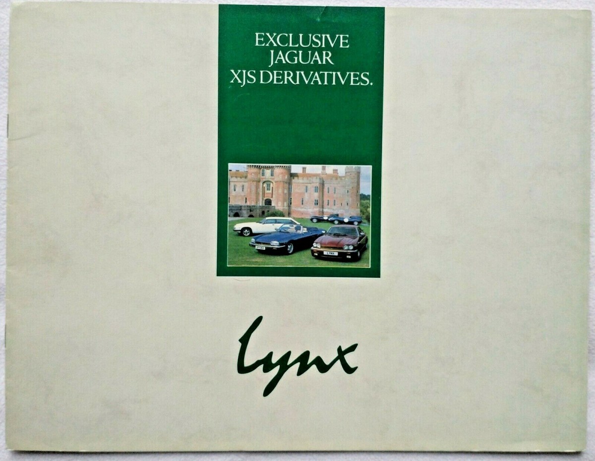 まとめページ ルーキ Lynx Jaguar XJS Derivatives Full Line Sales Brochure Spyder