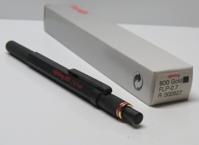 Rotring 600 schwarz/gold Bleistift 0,7 new old stock in OVP