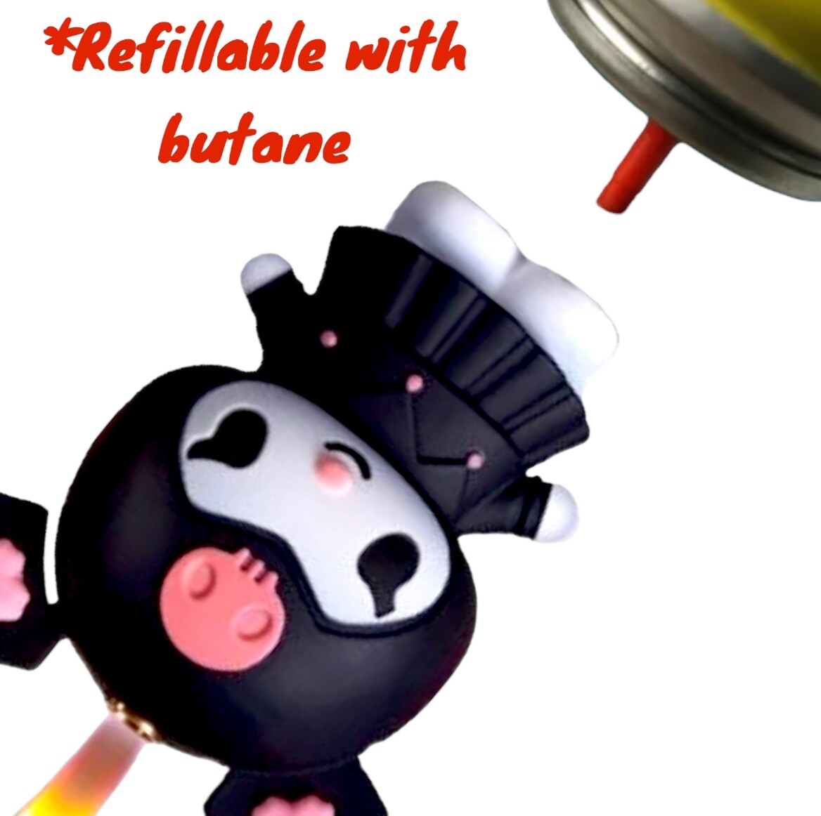 Kuromi 3D Lighter Cartoon Kawaii Lighter Cute Hello Kitty Cat Jester or Academia