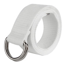 Mens Womens Belt Canvas D Ring Fabric Webbing Waist Belts Waistband Ladies UK