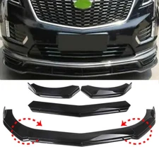 4Pcs For Cadillac XT5  Front Bumper Lip Spoiler Splitter Body Gloss Black
