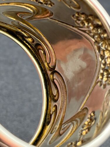 Stunning pair of German Art Nouveau silver napkin rings 800 standard - Picture 14 of 15