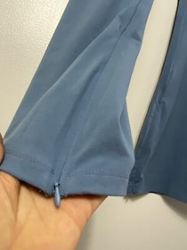 Victorias Secret Pants Womens Long Blue Cotton Blend High Rise Flare Zipper NWT