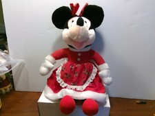 Vintage Applause Walt Disney Minnie Mouse Christmas Plush