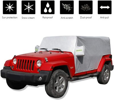 Car Cover Waterproof Rainproof Snowproof All Weather Protect for Jeep Wrangler