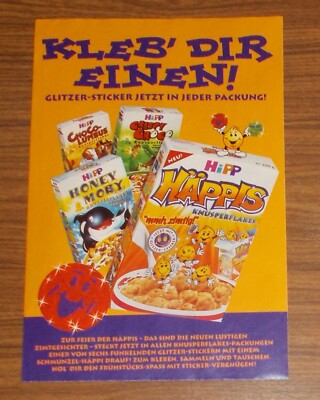 Rare Advertising HIPP HÄPPIS HONEY MOBY Smile Häppi Collector Sticker Promo 1999